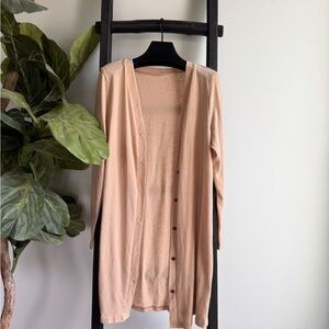 Elegant Beige Cardigan Sweater